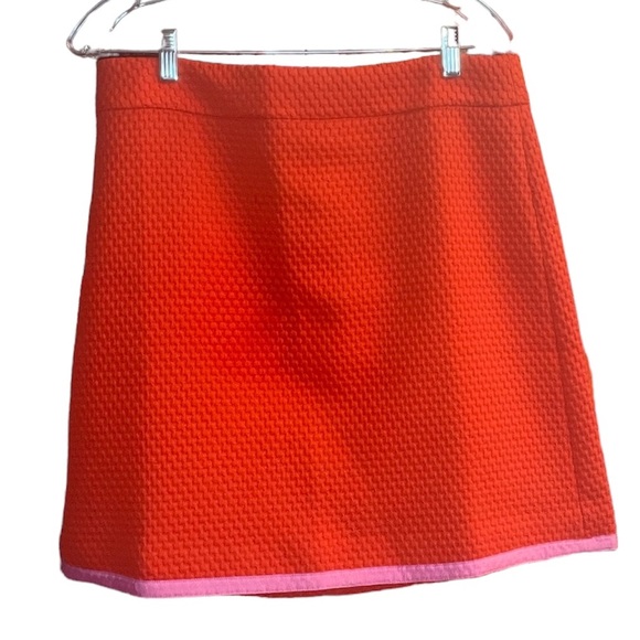 J Crew A-line Pink Orange sunset skirt in matelasse_Size: 12 - Picture 2 of 4
